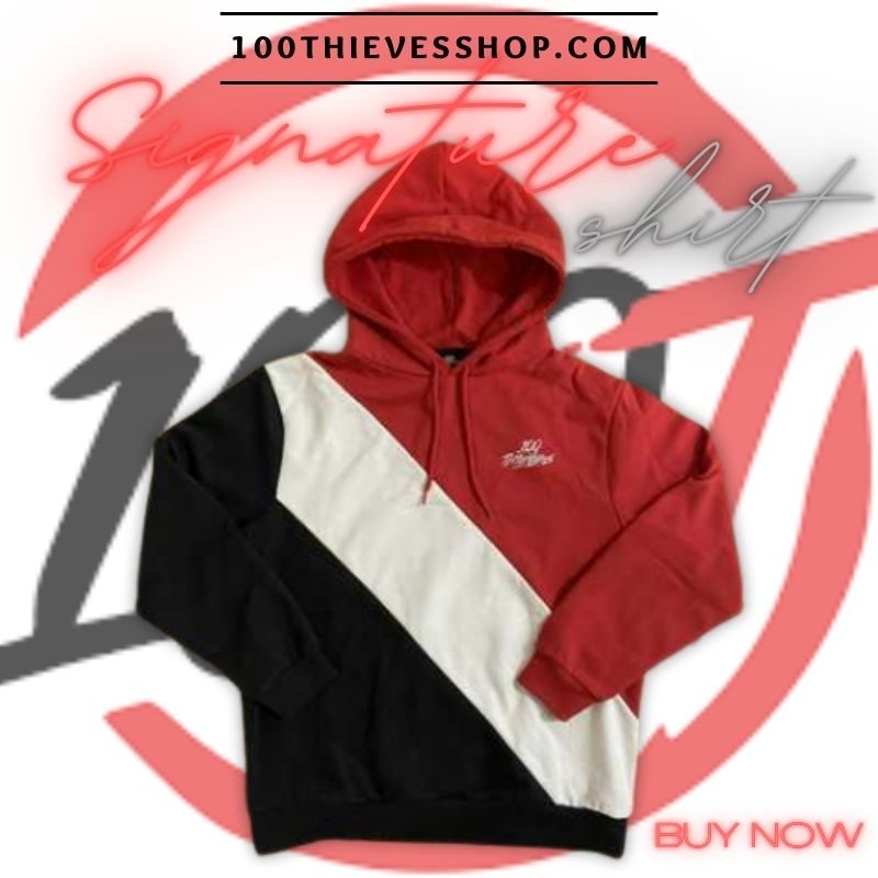 100 THIEVES Tri Color Signature Hoodie